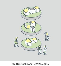 Disconnected towns and unconnected communication.