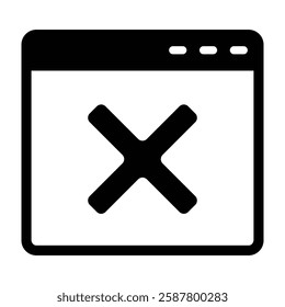 Disconnected Vector Glyph Icon Vector Design