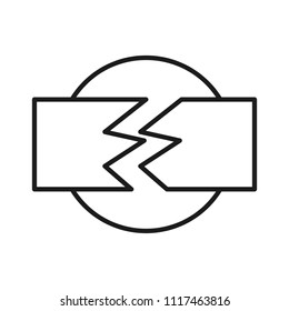 disconnection vector icon