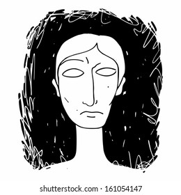 discontented face