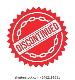 Discontinued Rubber stamp Design vector 