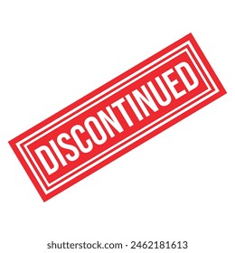 Discontinued Rubber stamp Design vector 