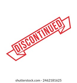 Discontinued Rubber stamp Design vector 