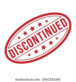Discontinued Rubber stamp Design vector 