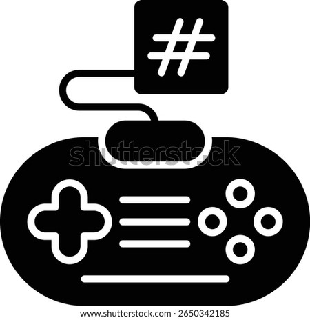 Discord Glyph Vector Icon Design