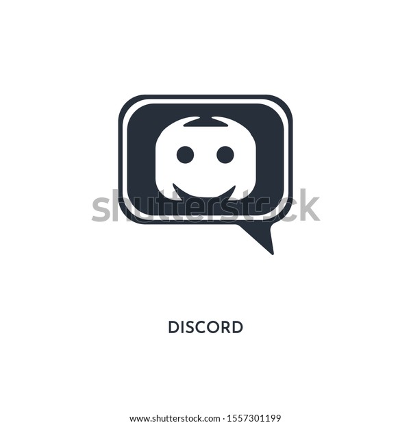 Discord Icon Simple Element Illustration Isolated のベクター画像素材 ロイヤリティフリー