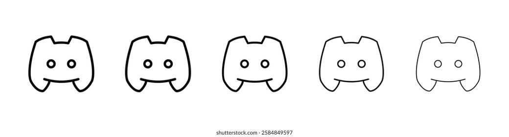 Discord icon Vector logo sign