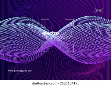 Discotheque Banner. Concert Cover. Nightclub Radio Illustration. Blue Fest Event. Techno Design. Green Night Club Set. Party Trance Graphic. Pink Discotheque Banner