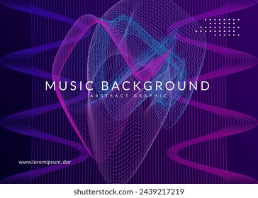 Discotheque Event. Blue Party Magazine. Music Flyer. Festival Cover. Pink Edm Poster. Soundwave Radio Invitation. Dance Concert Graphic. Green Discotheque Event