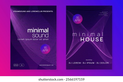 Discotheque Event. Sound Concert Graphic. Violet Party Background. Trance Cover. Psychedelic Disco Invitation. Blue Dj Poster. Music Set. Green Discotheque Event