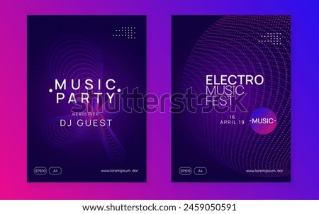 Discotheque Flyer. Green Dj Background. Violet Party Magazine. Techno Electro Element. Night Club Banner. Concert Vector. Psychedelic Beat Invitation. Pink Discotheque Flyer