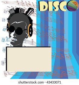 Discotheque flyer illustration