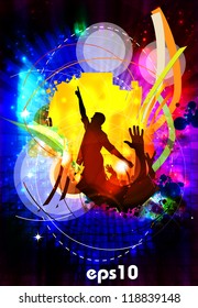 Discotheque illustration. Vector
