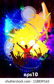 Discotheque illustration. Vector