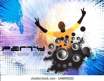 Discotheque illustration. Vector