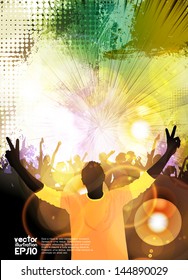 Discotheque illustration. Vector