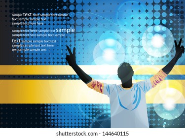 Discotheque poster background. Vector