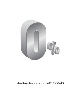 discount 0% logo vector silver color