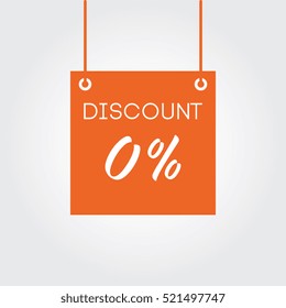 Discount 0% on board hanging orange