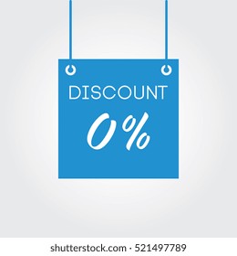 Discount 0% on board hanging blue