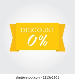 Discount 0% - Yellow Ribbon