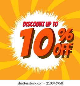 Discount up to 10% off Vintage Vector