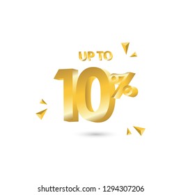 Discount up to 10% Vector Template Design Illustration