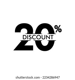 Discount up to 20% off Label Vector Template Design Illustration