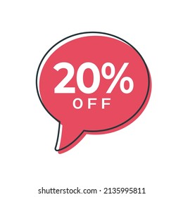 Discount up to 20% off Vector Template Design Illustration