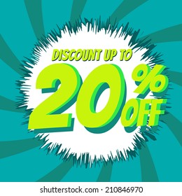 Discount up to 20% off Vintage Vector