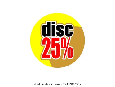 discount 25 percent label vector logo art  simple perfect premium sale promotion