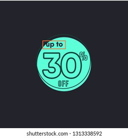 Discount up to 30% off Label Vector Template Design Illustration