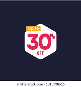 Discount up to 30% off Label Vector Template Design Illustration