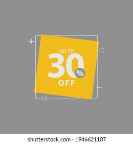 Discount up to 30% off Label Vector Template Design Illustration