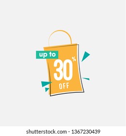 Discount up to 30% off Vector Template Design Illustration
