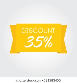 Discount 35% On Yellow Ribbon