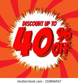 Discount up to 40% off Vintage Vector