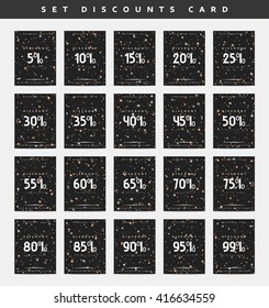 Discount from 5 to 99. Coupon set