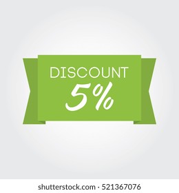 Discount 5% - Green Ribbon