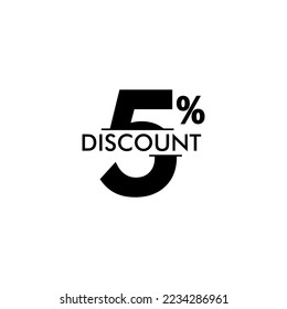 Discount up to 5% off Label Vector Template Design Illustration