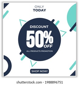 Discount 50% All Product Promotion.