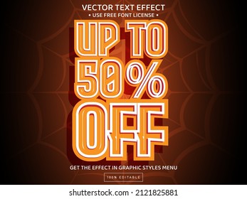 Discount up to 50 off 3D editable text effect template