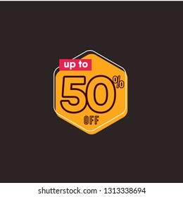 Discount up to 50% off Label Vector Template Design Illustration