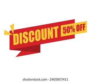 Descuento 50% de la ilustración del vector OFF 