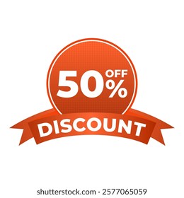 discount 50% off vector illustration, for your design needs