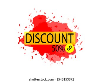 discount 50 percent off design promotion