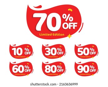 Discount up to 50%25 special offer banner template. Discount label set