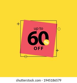 Discount up to 60% off Label Vector Template Design Illustration