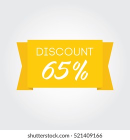 Discount 65% On Yellow Ribbon