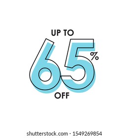 Discount up to 65% Vector Template Design Illustration